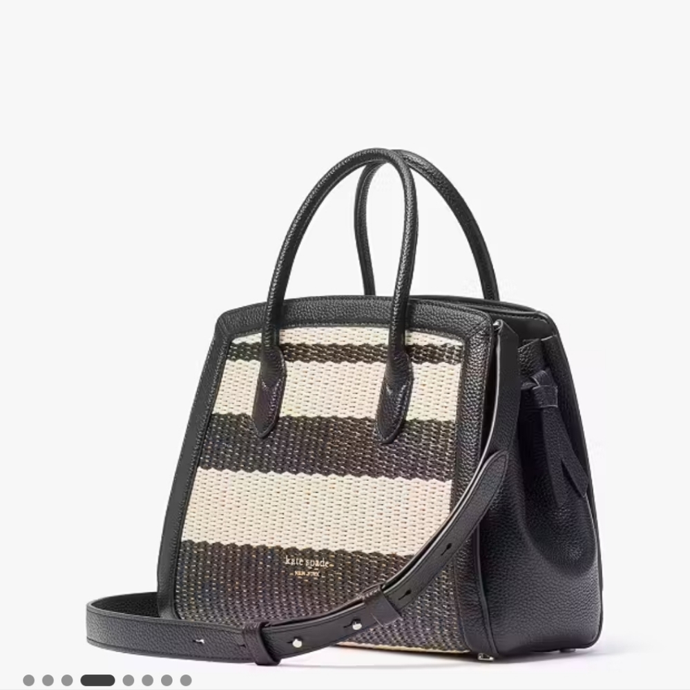 Kate Spade Black and Cream Satchel